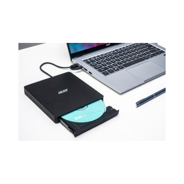 Acer Portable DVD Writer AXD001 lettore di disco ottico DVDRW Nero (Portable Dvd Writer - Warranty: 12M)Acer4711121001475GP.ODD11.001