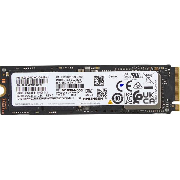HP 512GB PCIe-4x4 NVMe M.2 SSD PCI Express 4.0 (HP 512GB PCIE-4X4 NVME M.2 SSD - .)Hp5R8X9AA#ABB