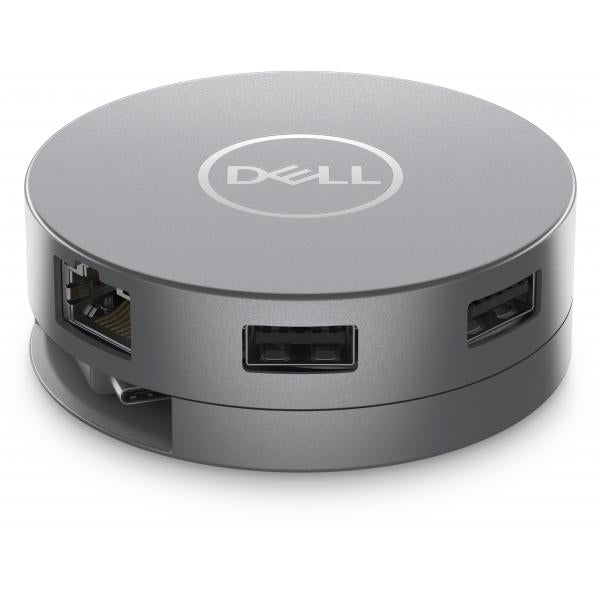 DELL Adattatore multiporta 6-in-1 USB-C , DA305 (Dell 6-in-1 Multiport Adapter DA305 - Docking station - USB-C - HDMI, DP, USB-C - 1GbE)DellDELLDA305Z