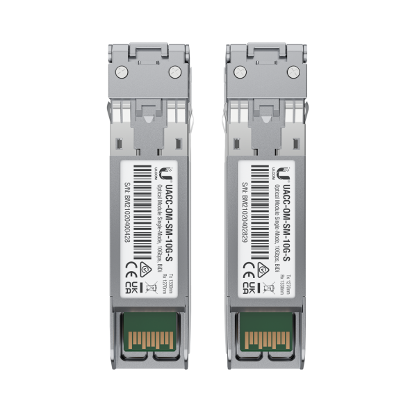 Ubiquiti UACC-OM-SM-10G-S-2 modulo del ricetrasmettitore di rete Fibra ottica 10000 Mbit/s (10 Gbps Bidirectional - Warranty: 24M)Ubiquiti0810010076960UACC-OM-SM-10G-S-2