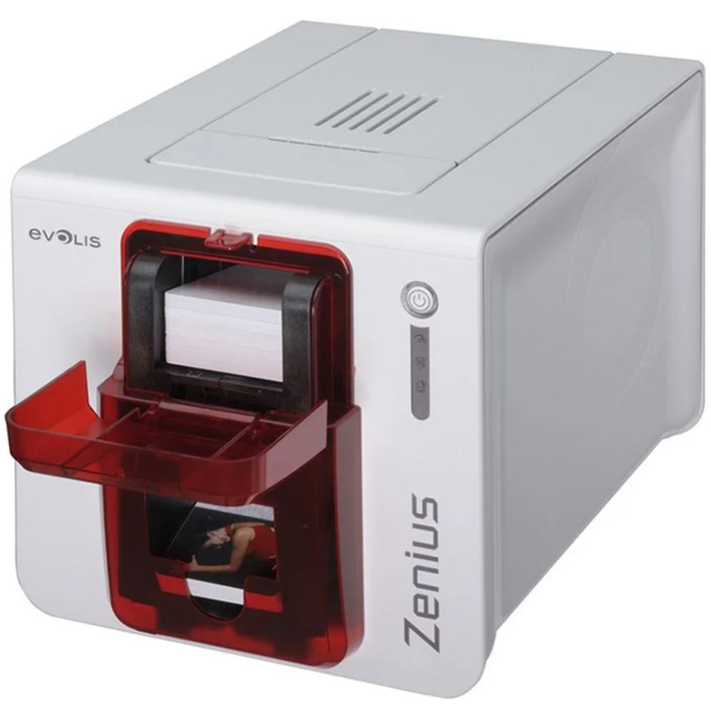 Evolis Zenius Classic, single sided, 12 dots/mm (300 dpi), USB, red