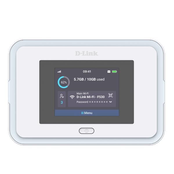 D-Link 5G NR AX3000 Wi-Fi 6 Mobile Hotspot (D-Link F530 - Mobile hotspot - 5G - Wi-Fi 5, Wi-Fi 6)D-link0790069476884F530