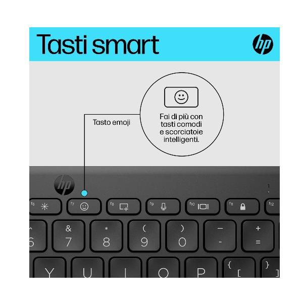 HP Tastiera Bluetooth multi-dispositivo compatta 350 (350 BLK Compact Multi-Devic - Warranty: 3M)Hp692S8AA#ABZ