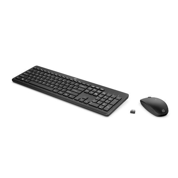 HP Combo tastiera e mouse wireless 230 (230 Wireless Mouse and - Keyboard Combo - Italy - Warranty: 1M)Hp18H24AA#ABZ