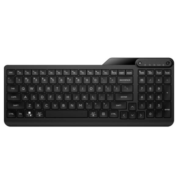 HP Tastiera wireless dual-mode 475 (HP 475 - Tastiera - dual-mode, multidispositivo, compatto, layout a 2 zone, corsa dei tasti a basso profilo, 12 pulsanti programmabili - senza fili - 2.4 GHz, Bluetooth 5.3 - italiana - nero jet)Hp7N7B9AA#ABZ