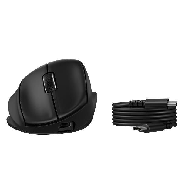 HP Mouse ergonomico Tilt 725M (HP 725M - Mouse - ergonomic - 21 semi-vertical tilt - right-handed - 7 buttons - wireless - Bluetooth, 2.4 GHz - USB wireless receiver - black)HpBH0Z5AA#ABB
