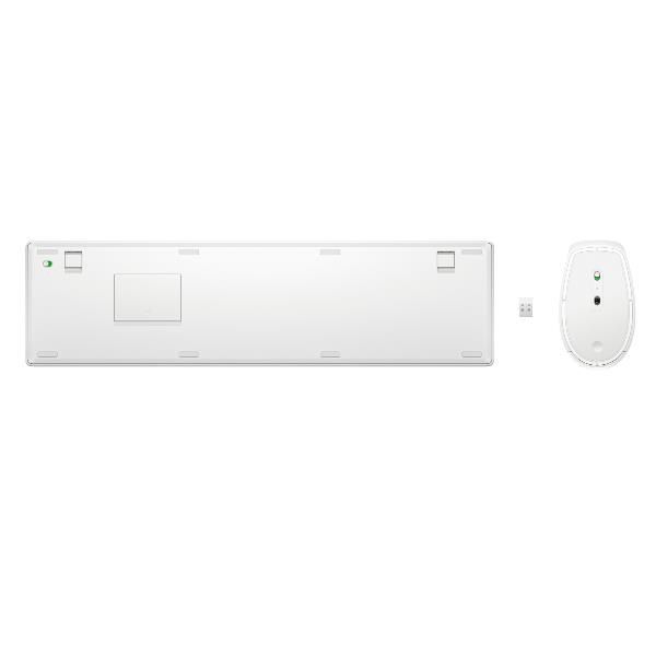 HP Tastiera e mouse wireless combinati 655 (HP 655 - Set mouse e tastiera - senza fili - 2.4 GHz - italiana - bianco)Hp860P8AA#ABZ
