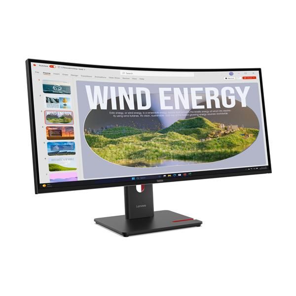 Lenovo ThinkVision T34WD-40 Monitor (ThinkVision T34WD-40 UWQHD/USB-C 34Monitor. WARRANTY: 3YR CCR)Lenovo64AEGAT1EU
