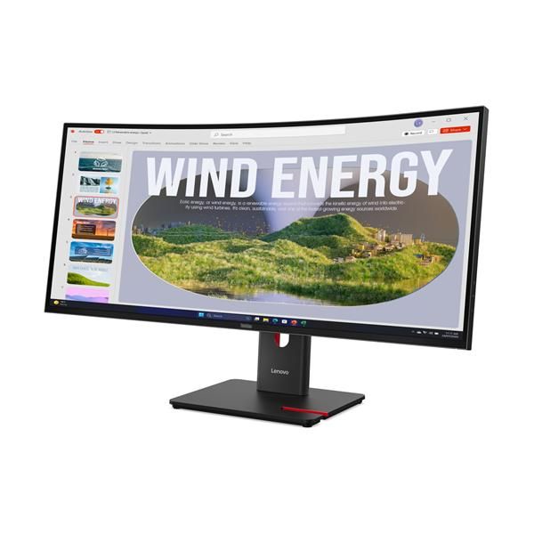 Lenovo ThinkVision T34WD-40 Monitor (ThinkVision T34WD-40 UWQHD/USB-C 34Monitor. WARRANTY: 3YR CCR)Lenovo64AEGAT1EU