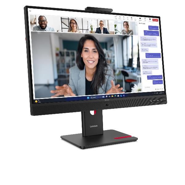 Lenovo ThinkVision T27QD-4v Monitor (Lenovo ThinkVision T27qd-4v - Monitor a LED - 27 - 2560 x 1440 QHD @ 120 Hz - IPS - 350 cd/m - 1500:1 - 4 ms - HDMI, 2xDisplayPort, 2xUSB-C - altoparlanti - nero eclisse)Lenovo019815743445564B8UAT1EU