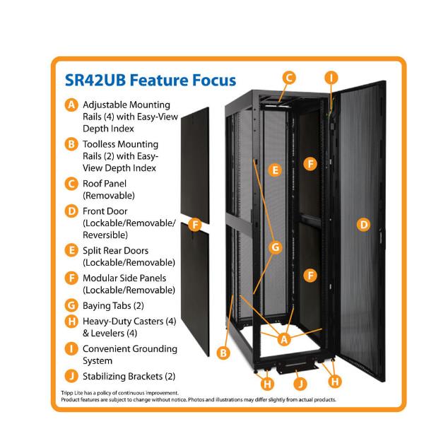 42U RACK ENCLOSURE CABINET -EatonSR42UB