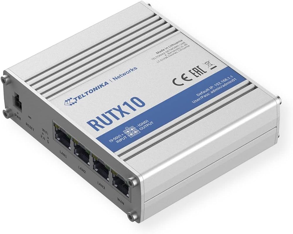 Teltonika-RUTX10-Router WAN industiale, con funzionalit… firewall e VPN avanzate