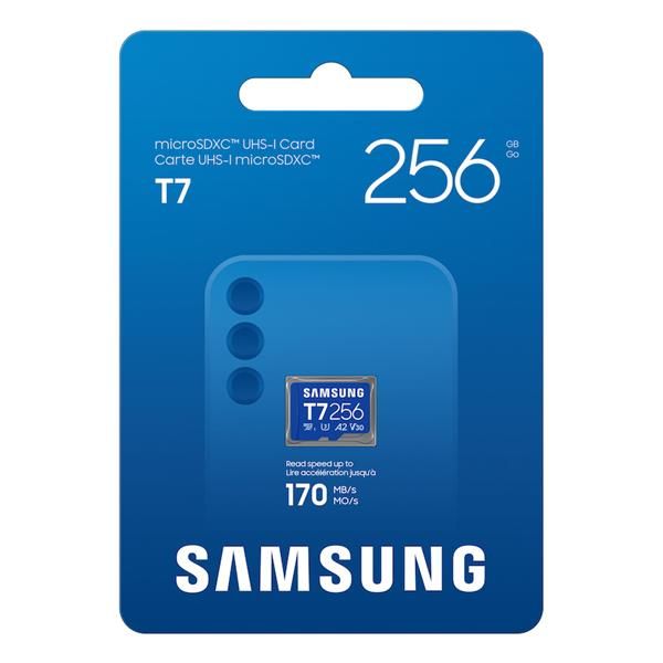Samsung T7 256 GB MicroSDXC UHS-I (256GB Samsung T7 microSD Card)Samsung8806097635055MB-MB256T/WW