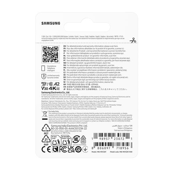 Samsung T9 microSD Card 128GB (128GB Samsung T9 microSD Card)Samsung8806097718956MB-MH128T/WW