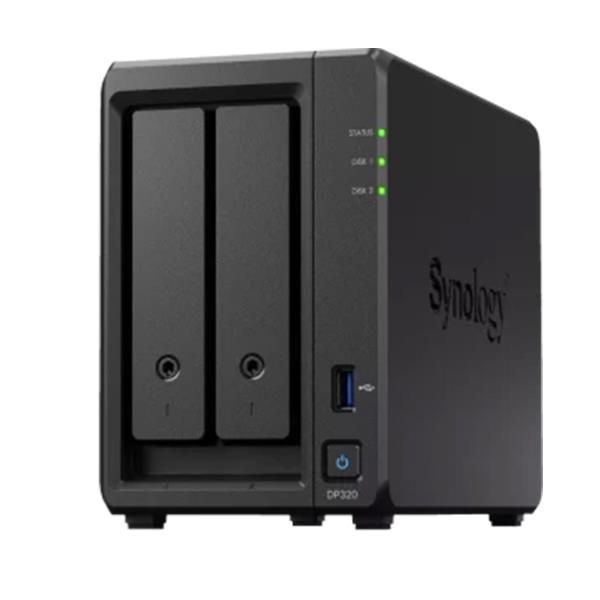 Synology DP320 server NAS e di archiviazione Desktop R1600 8 GB 16 TB Nero (DP320 2BAY 2X8TB HDD - 8192MB 1XGLN 1XRJ45 USB)SynologyDP320