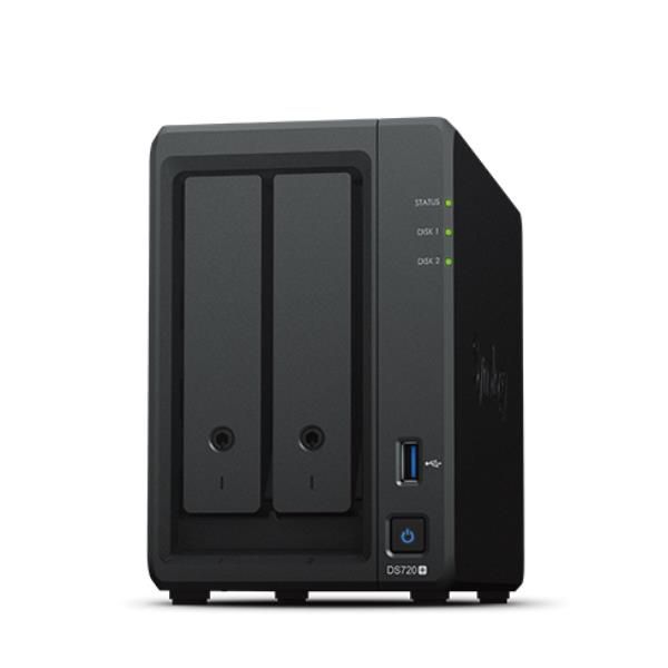 Synology DiskStation DS725+ server NAS e di archiviazione Ryzen Embedded R1600 4 GB DDR4 0 TB Nero (Disk Station NAS server - Warranty: 36M)SynologyDS725+