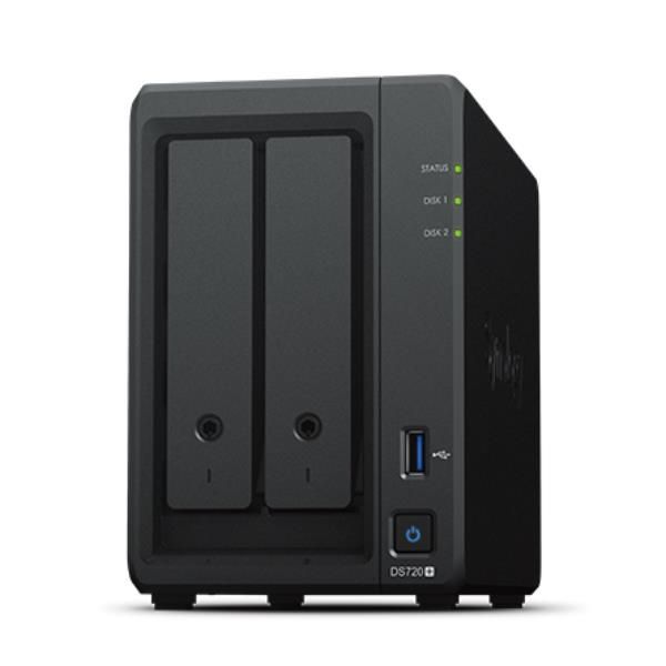 Synology DiskStation DS725+ server NAS e di archiviazione Ryzen Embedded R1600 4 GB DDR4 0 TB Nero (Disk Station NAS server - Warranty: 36M)SynologyDS725+