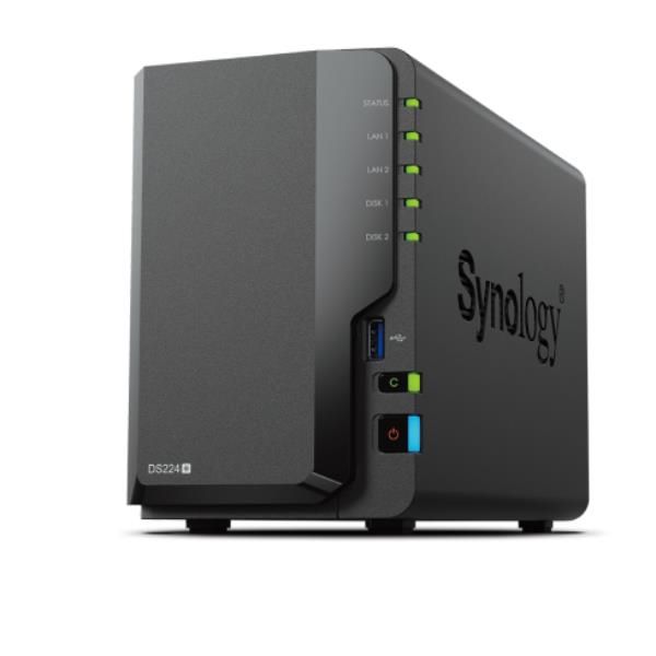 Synology DiskStation DS225+ 2 Bay NAS Desktop Intel Celeron J4125 2 GB DDR4 Synology DSM Nero (Synology DS225+ 2-bay Plus series - Intel Celeron J4125 quad-core; 2GB non-ECC DDR4 SODIMM upgradable to 6GB using D4NS01-4G. 1 x 2.5GbE and 1 x 1GbE RJ-45...