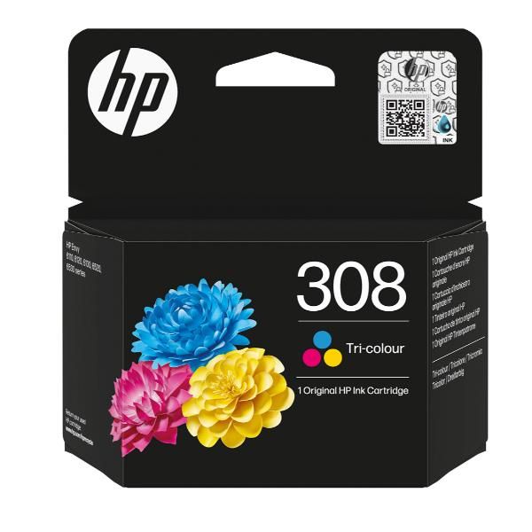 HP Cartuccia di inchiostro in tricromia originale 308 (HP 308 TRI-COLOR ORIGINAL INK - CARTRIDGE)Hp7FP20UE#LS1