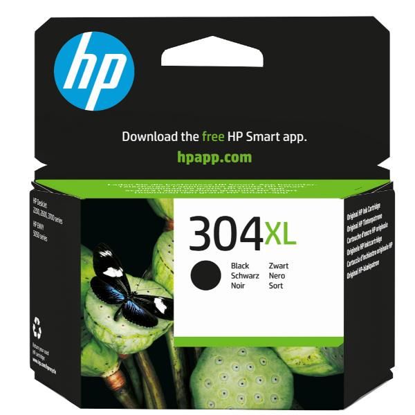 HP Cartuccia inchiostro originale nero 304XL (HP 304XL - Alta resa - nero - originale - cartuccia d'inchiostro - per AMP 130, Deskjet 26XX, 37XX, ENVY 50XX)HpN9K08AE#ABE
