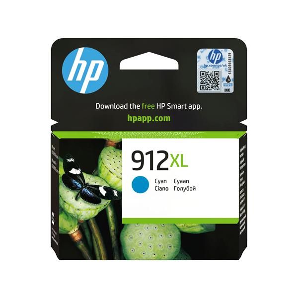 HP Cartuccia di inchiostro ciano originale 912XL ad alta capacità (912XL High Yield Cyan Ink - 912XL, Original, - Pigment-based ink, Cyan, HP, OfficeJet 8012 , OfficeJet 8014 , OfficeJet 8015 , - Warranty: 12M)Hp3YL81AE#301