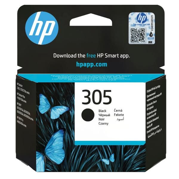 HP Cartuccia di inchiostro nero originale 305 (HP 305 - sort - original - blkpatron)Hp3YM61AE#301