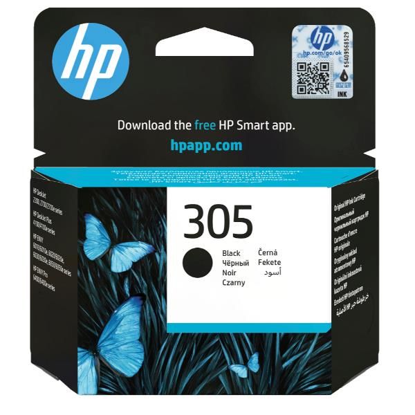 HP Cartuccia di inchiostro nero originale 305 (HP 305 - sort - original - blkpatron)Hp3YM61AE#301