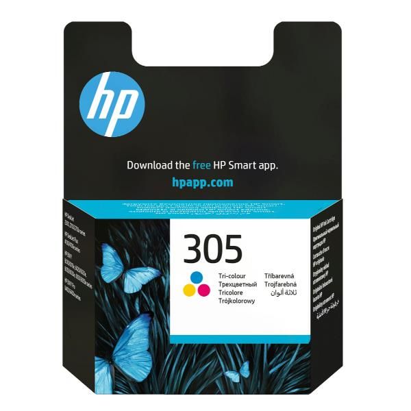 HP Cartuccia di inchiostro tricromia originale 305 (HP 305 TRI-COLOR ORIGINAL INK - CARTRIDGE)Hp3YM60AE#LS1