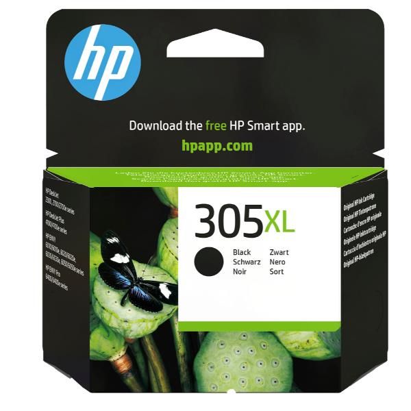 HP Cartuccia di inchiostro nero originale ad alta capacità 305XL (HP 305XL BLACK INK CARTRIDGE)Hp3YM62AE#LS1