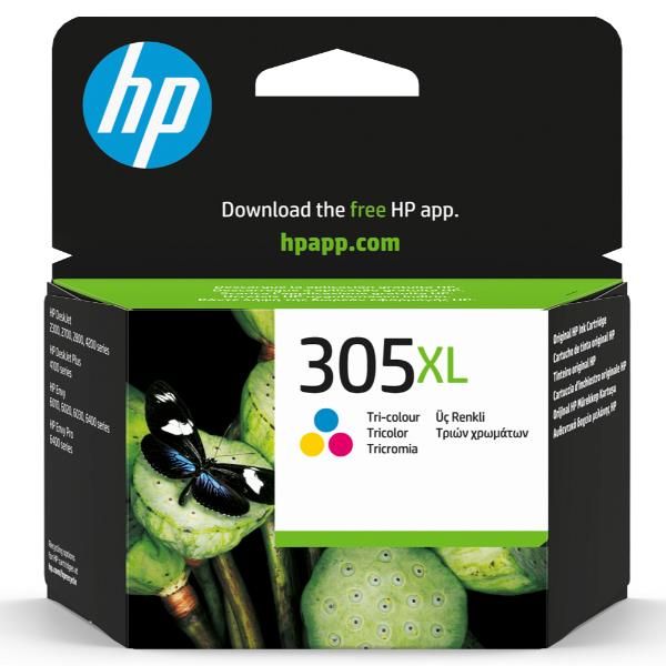 HP Cartuccia di inchiostro tricromia originale ad alta capacità 305XL (HP 305XL HIGH YIELD TRI-COLOR - ORIGINAL INK CARTRIDGE)Hp3YM63AE#LS1