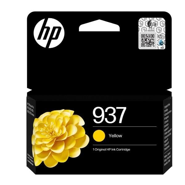 HP Cartuccia di inchiostro giallo originale 937 (HP 937 - Yellow - original - ink cartridge)Hp4S6W4NE#SE1