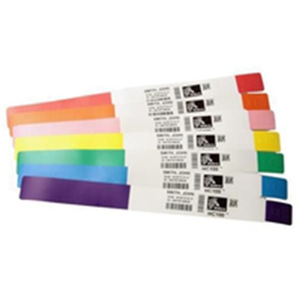 Zebra Z-Band UltraSoft Bianco, Giallo Braccialetti da ospedale (Z BAND ULTRA SOFT COATED 1X11IN - WRISTBAND 175/ROLL 6/BOX YELLOW)Zebra10015355-YK