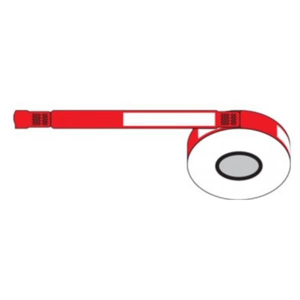 Zebra Z-Band UltraSoft Rosso, Bianco Braccialetti da ospedale (Adult 1Kit, 1 x 11 - 6 Cartridge: 1 Ca: 175 x Bands - ZBAND Ultrasoft - red border)Zebra10015355-RK