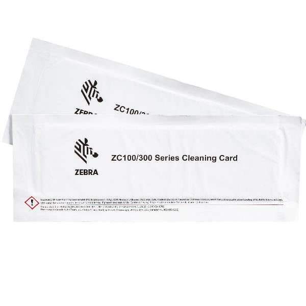 Zebra 105999-310-01 kit per stampante Kit di pulizia (CLEANING CARD KIT IMPROVED - ZC100/300 2 CARDS)Zebra105999-310-01