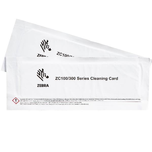 Zebra 105999-310-01 kit per stampante Kit di pulizia (CLEANING CARD KIT IMPROVED - ZC100/300 2 CARDS)Zebra105999-310-01