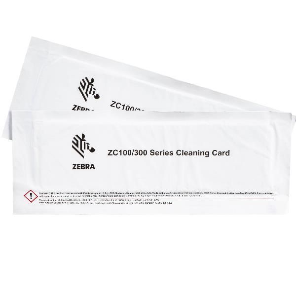 Zebra 105999-311 kit per stampante Kit di pulizia (CLEANING CARD KIT IMPROVED - ZC100/300 5 CARDS)Zebra105999-311-01