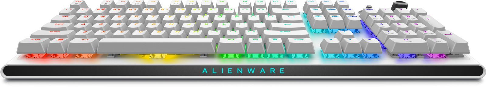Alienware Tri-Mode AW920K tastiera Gaming USB + RF Wireless + Bluetooth Bianco (Alienware Tri-Mode AW920K - Keyboard - AlienFX per-key RGB / 16.8 million colours - wireless - 2.4 GHz, Bluetooth 5.1, USB - QWERTY - US English - key switch: CHERRY MX R...