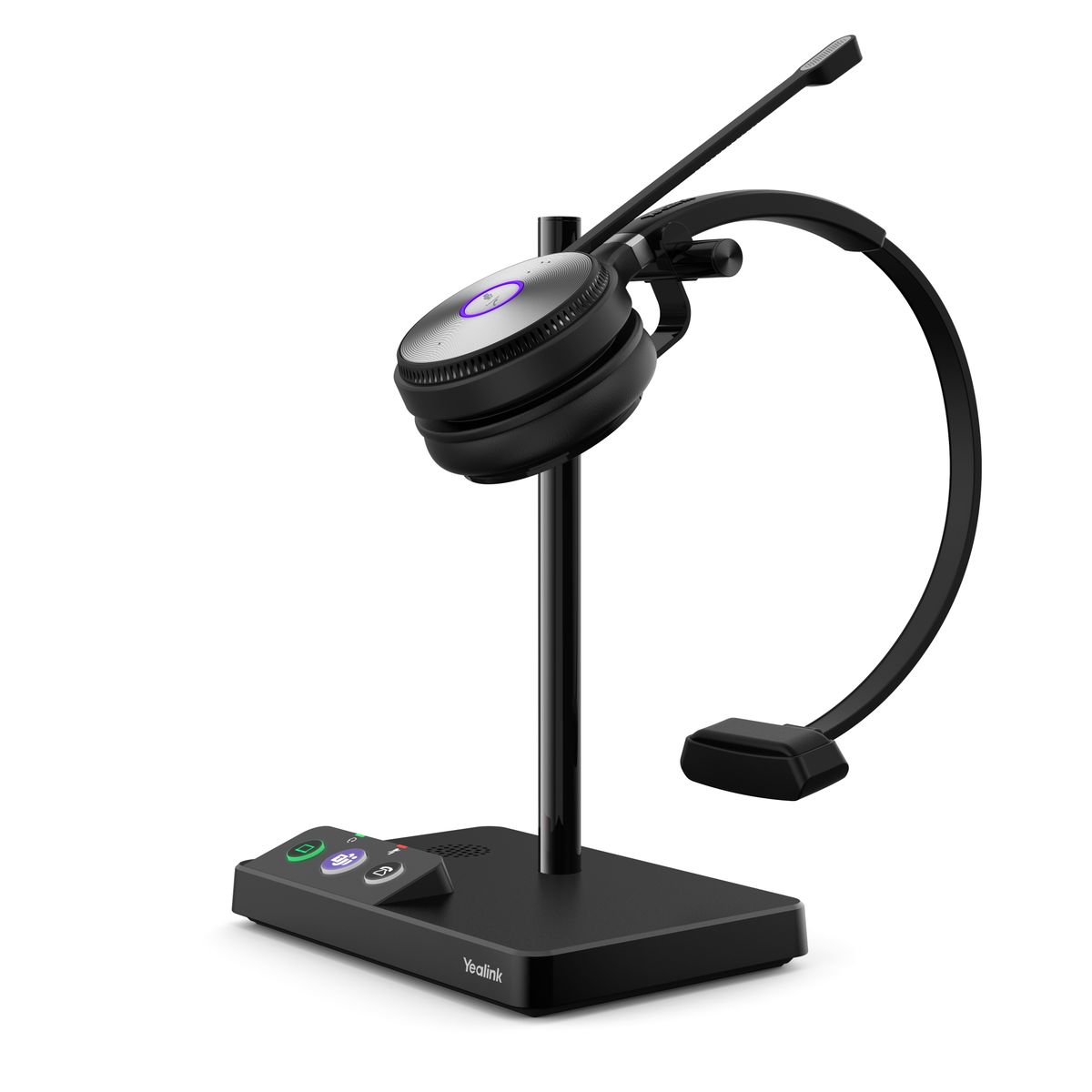 Yealink WH62 Mono UC Auricolare Wireless A Padiglione Ufficio Micro-USB Base di ricarica Nero (YEALINK WH62-UC MONO)YealinkWH62MONOUC