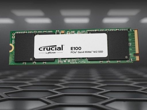 Crucial E100 480 GB M.2 PCI Express 4.0 NVMe (Crucial E100 480GB PCIe Gen4 NVMe M.2 SSD)CrucialCT480E100SSD8