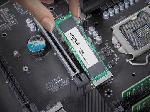 Crucial E100 480 GB M.2 PCI Express 4.0 NVMe (Crucial E100 480GB PCIe Gen4 NVMe M.2 SSD)CrucialCT480E100SSD8