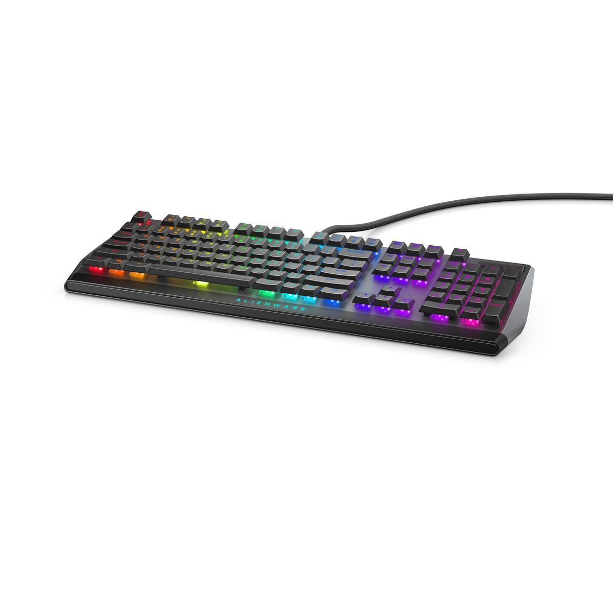 Alienware AW510K tastiera Giocare USB Nero, Grigio (Alienware AW510K - Keyboard - backlit - USB - key switch: CHERRY MX Low Profile Red - Dark Side of the Moon - for Alienware Area-51, Aurora, Aurora R10, Aurora R9, M15, M17, G5 5090, XPS 8940) - Ver...