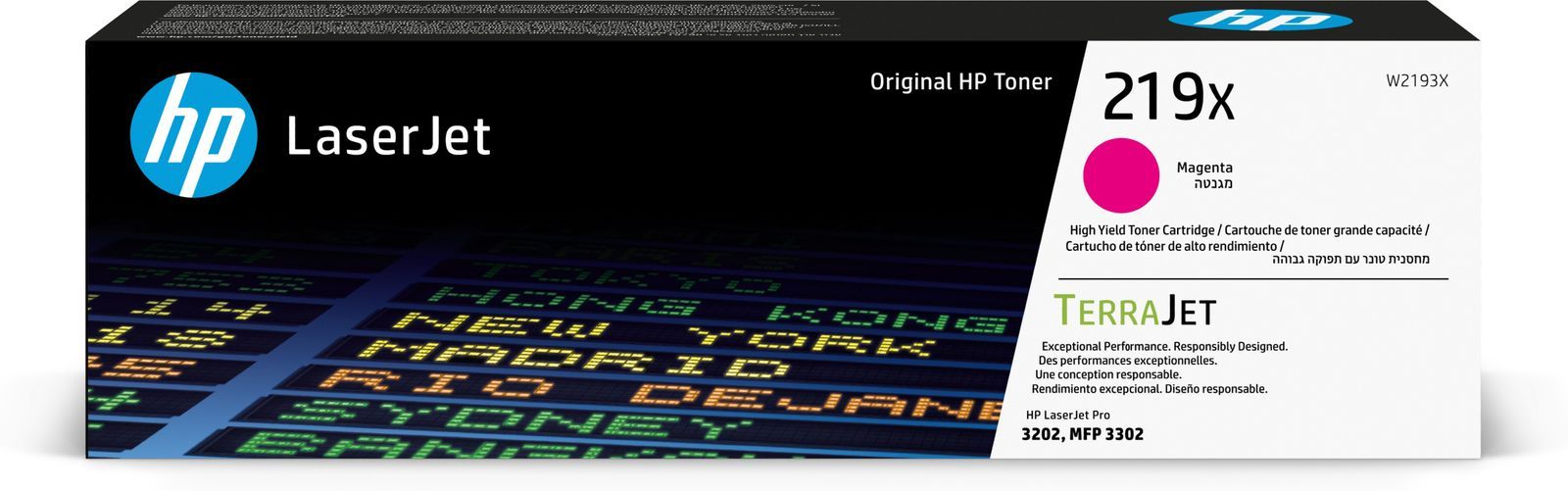 HP Cartuccia toner originale ad alta capacità LaserJet 219X magenta (OEM HP W2193X/219X Magenta Toner Cartridge)HpW2193X