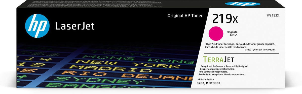 HP Cartuccia toner originale ad alta capacità LaserJet 219X magenta (Toner HP 219X / W2193X Magenta)HpW2193X