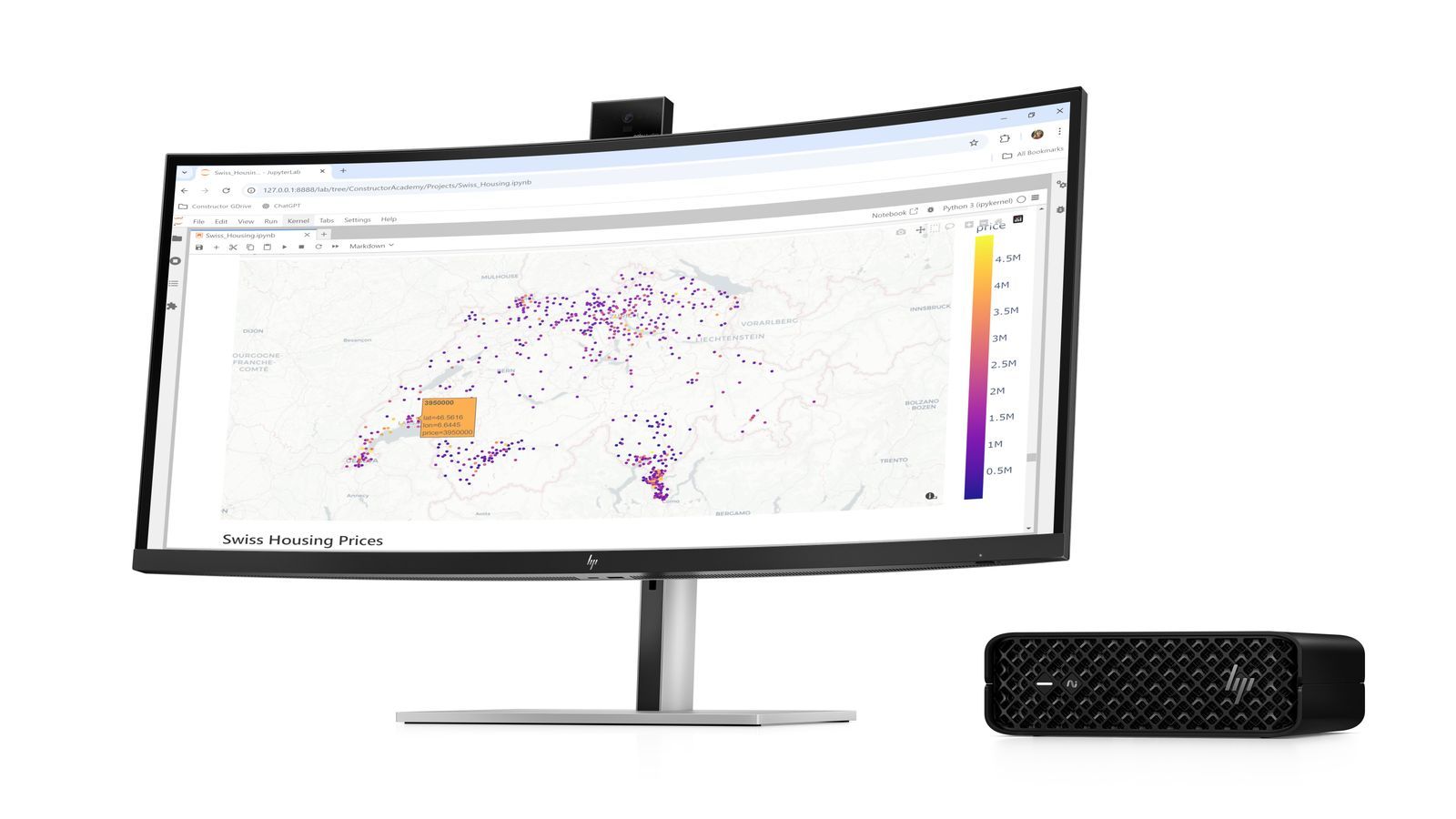 HP Z2 Mini G1i Wolf Pro Security Edition Intel Core Ultra 7 265 32 GB DDR5-SDRAM 1 TB SSD NVIDIA RTX A1000 Windows 11 Pro Mini PC Stazione di lavoro AI PC, AI Workstation Nero (HP Workstation Z2 G1i - Mini 5U - 1 x Core Ultra 7 265 / fino a 5.3 GHz -...
