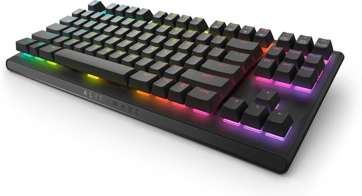 Alienware AW420K tastiera Gaming USB Nero (Alienware AW420K - Keyboard - tenkeyless - backlit - USB - key switch: CHERRY MX Red - Dark Side of the Moon - retail - box) - Versione UKDellAW420K-B-WW