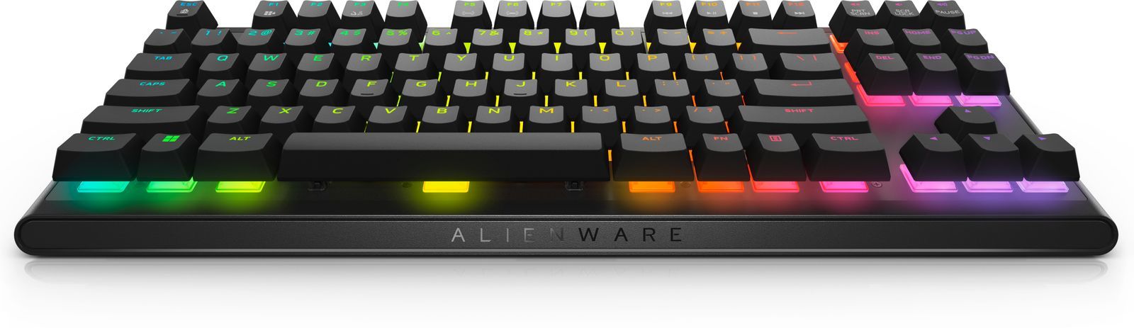 Alienware AW420K tastiera Gaming USB Nero (Alienware AW420K - Keyboard - tenkeyless - backlit - USB - key switch: CHERRY MX Red - Dark Side of the Moon - retail - box) - Versione UKDellAW420K-B-WW