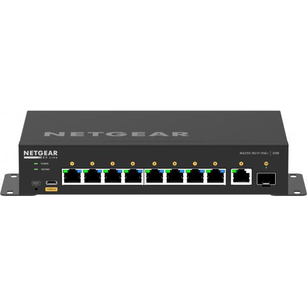 M4250-9G1F-POE+ 10-PORT AVLINE FULLY MANAGED DESKTOP-SWITCH