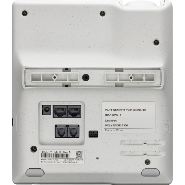 POLY EDGE E300 telefono IP Nero, Grigio 8 linee LCD (POLY EDGE E350 IP PHONE) - Versione UK