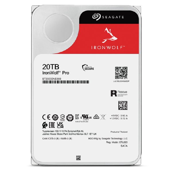 IRONWOLF PRO 20TB SATA 3.5IN 7200RPM ENTERPRISE NAS