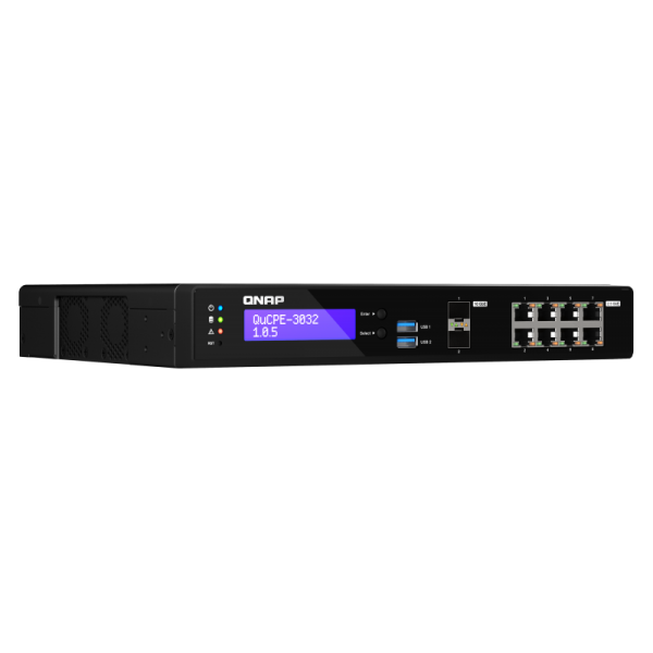 QNAP QuCPE-3032 (QUCPE-3032-C3558R-8G: INTEL - ATOM C3558R 8 X 2.5GBE RJ45 PORT)